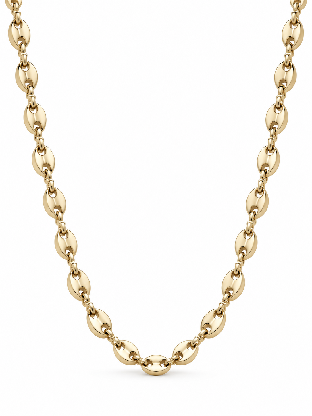 Cadena Grano de Café Mujer Oro Laminado