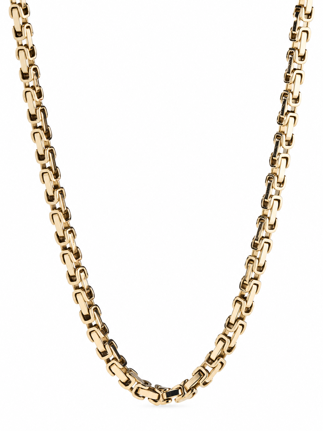 Cadena Rústica Hombre Oro Laminado