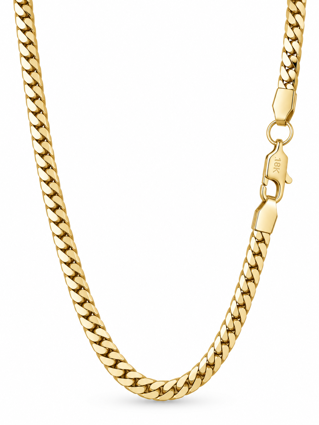 Cadena Serpiente Hombre Oro Laminado