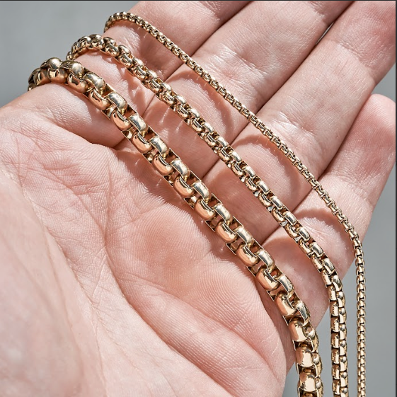 Cadena Veneciana Hombre Oro Laminado