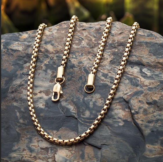 Cadena Veneciana Hombre Oro Laminado