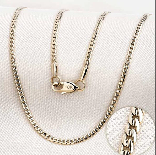 Cadena Serpiente Mujer Oro Laminado