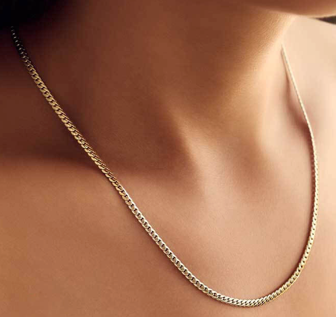 Cadena Serpiente Mujer Oro Laminado