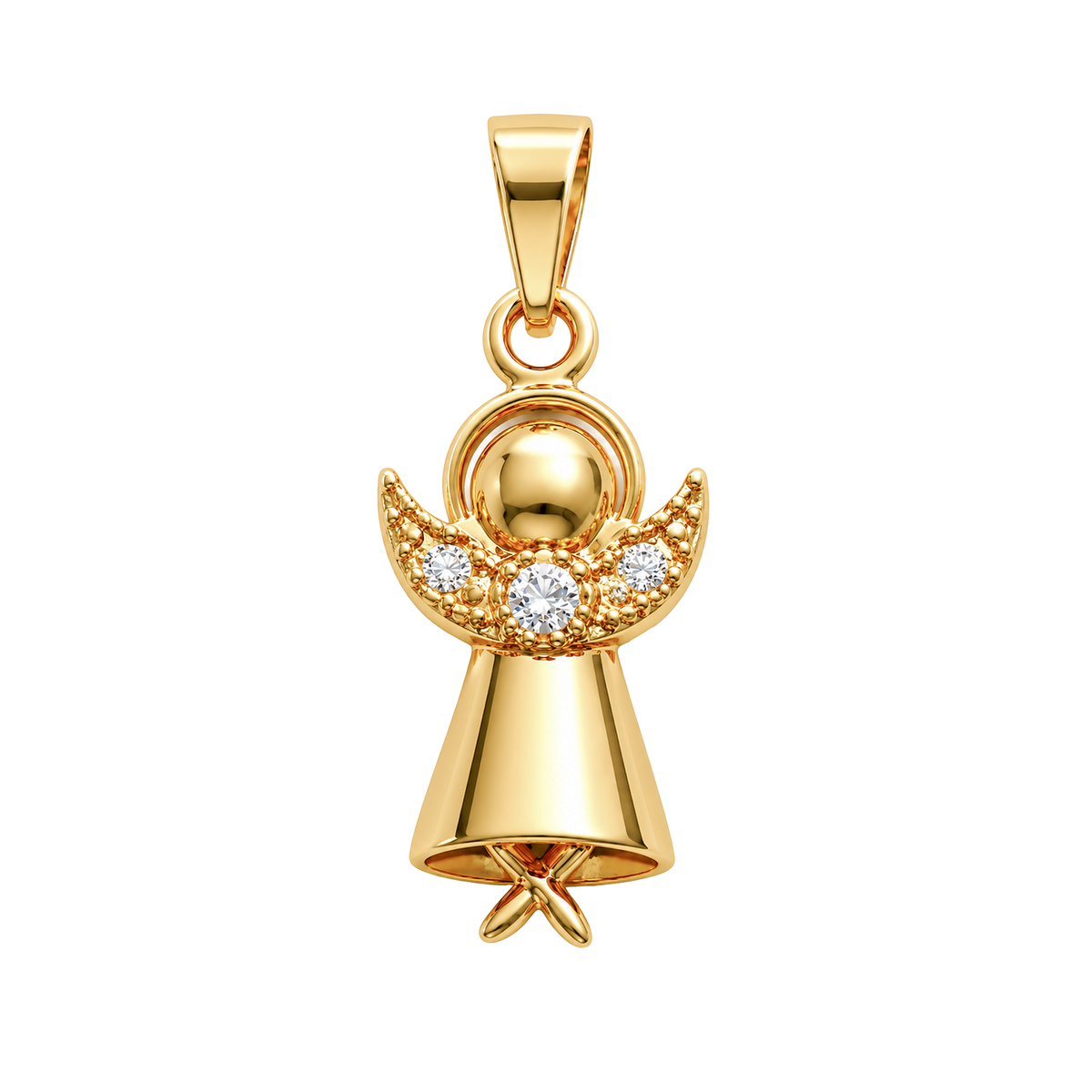 Dije Angel Alado Oro Macizo 18k