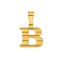 Dije B Acanalada Oro 18k