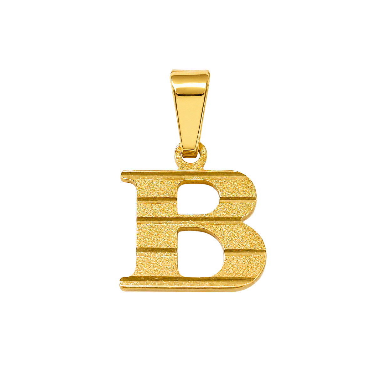 Dije B Acanalada Oro 18k