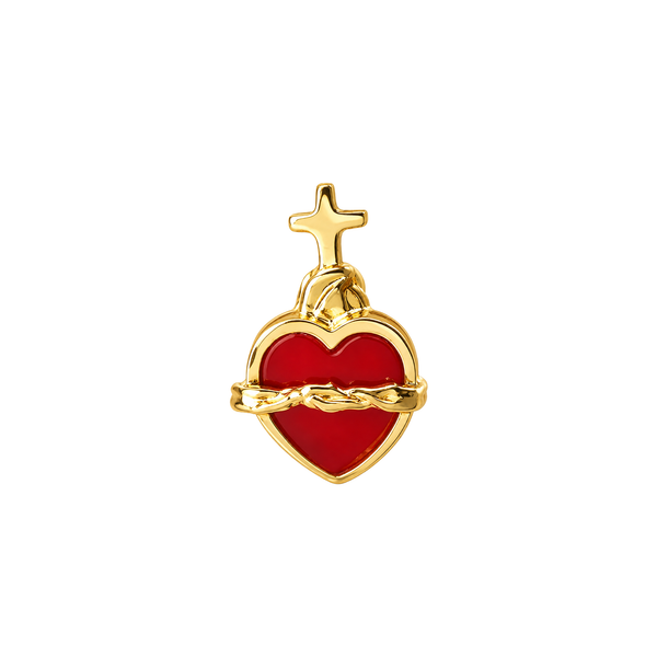 Dije Corazón Detente Pequeño Oro 18k