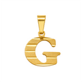Dije G Acanalada Oro 18k