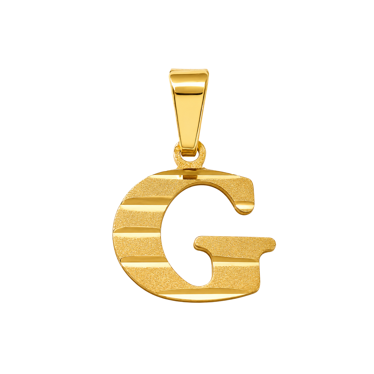 Dije G Acanalada Oro 18k