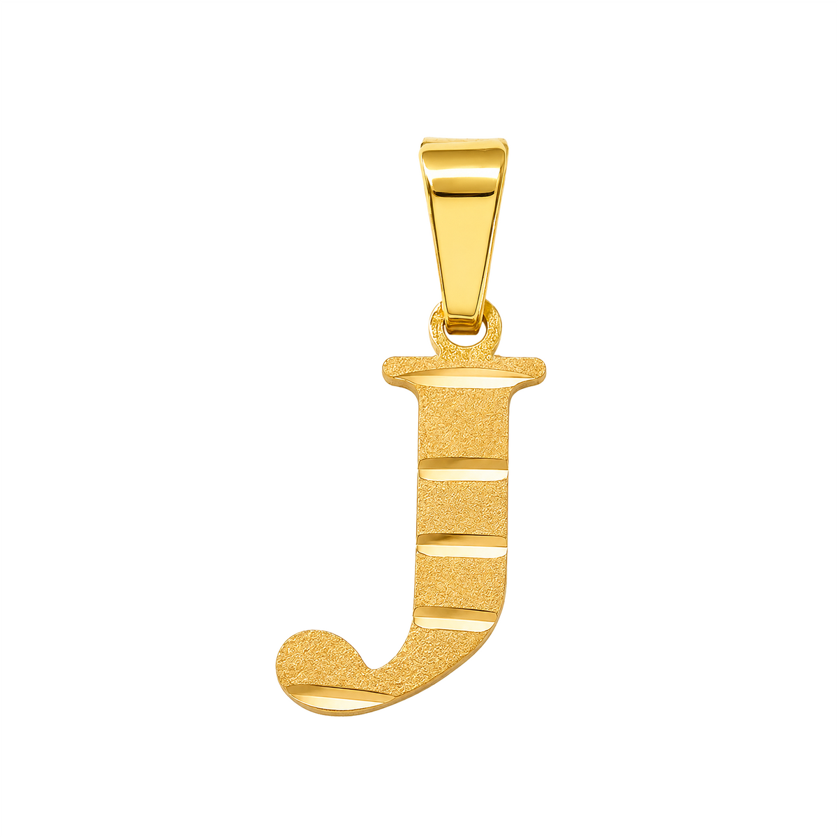 Dije J Acanalada Oro 18k
