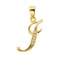Dije J Cursiva Oro 18k