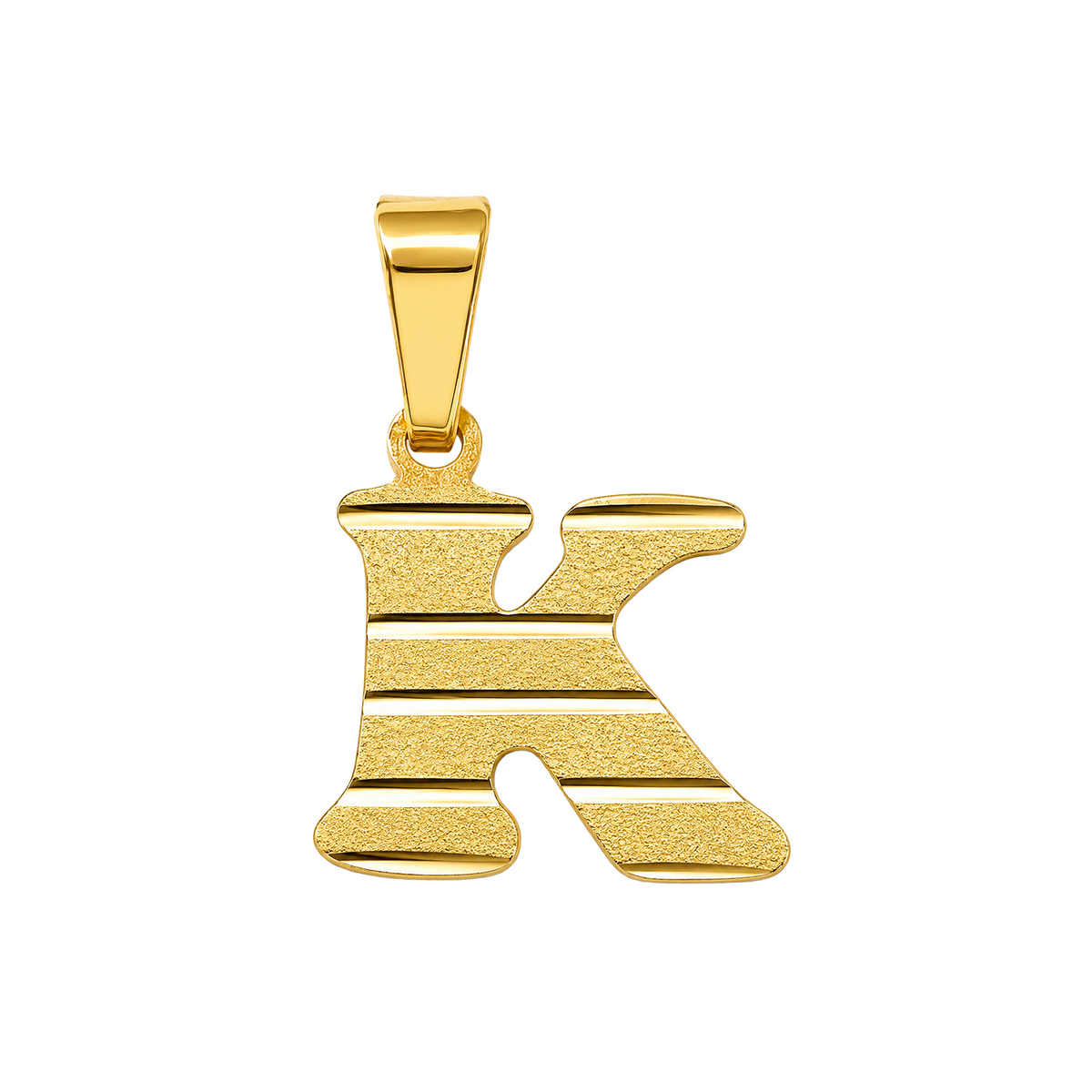 Dije K Acanalada Oro 18k