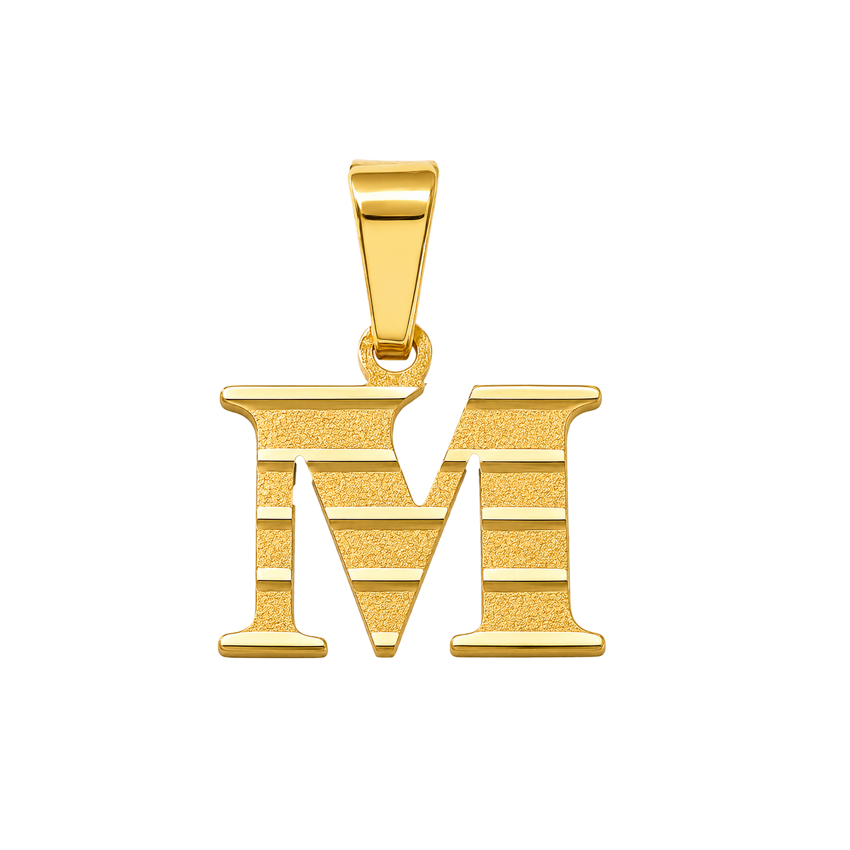 Dije M Acanalada Oro 18k
