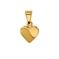 Dije Corazón Mitad Mate Pequeño Oro Macizo 18k