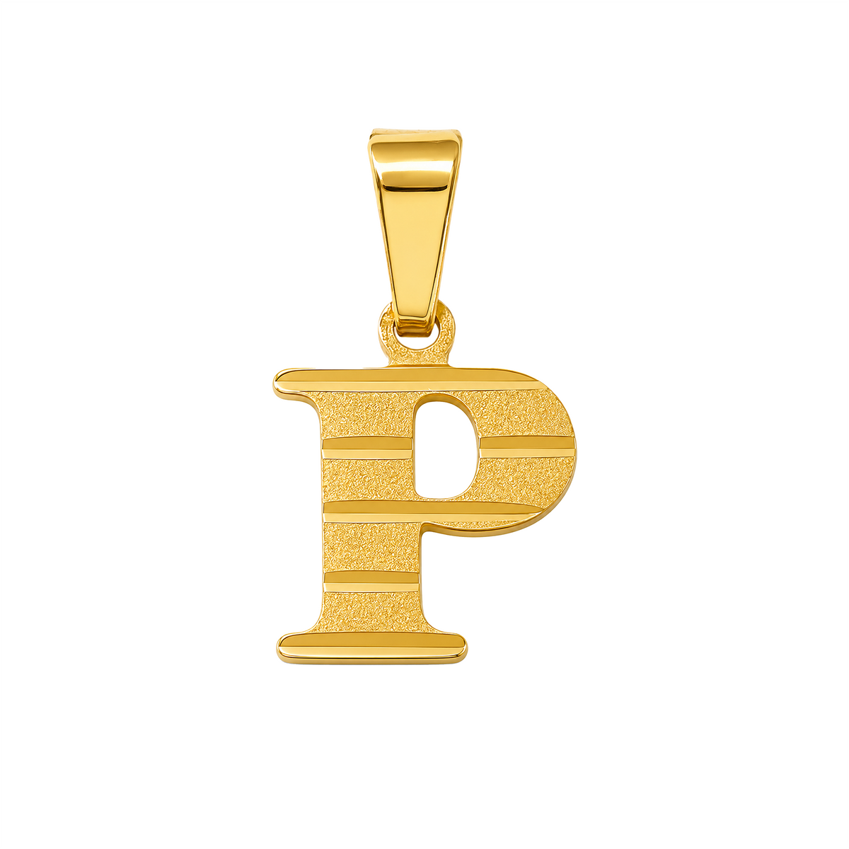 Dije P Acanalada Oro 18k
