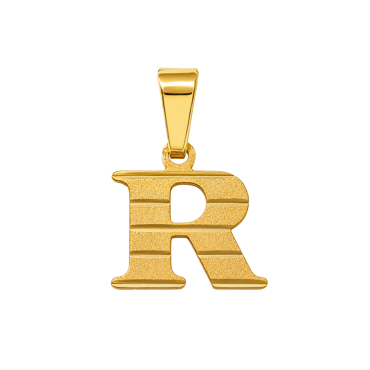 Dije R Acanalada Oro 18k