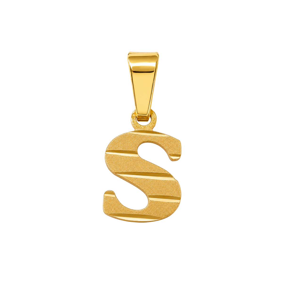 Dije S Acanalada Oro 18k