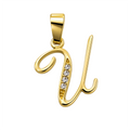 Dije U Cursiva Oro 18k