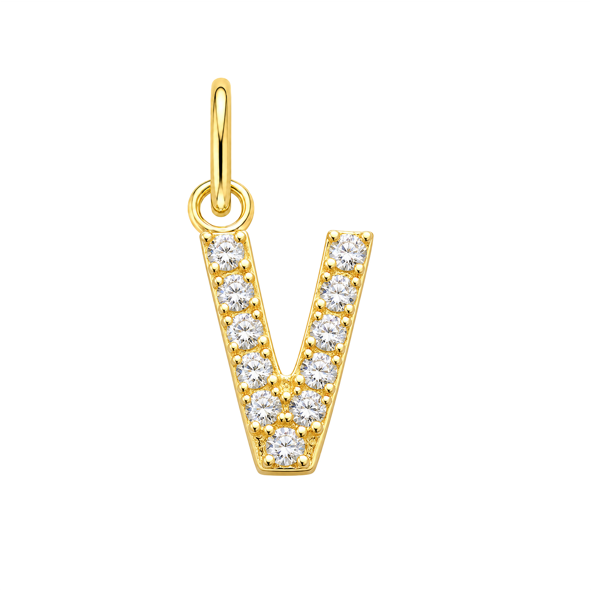 Dije V Enjoyada Oro 18k