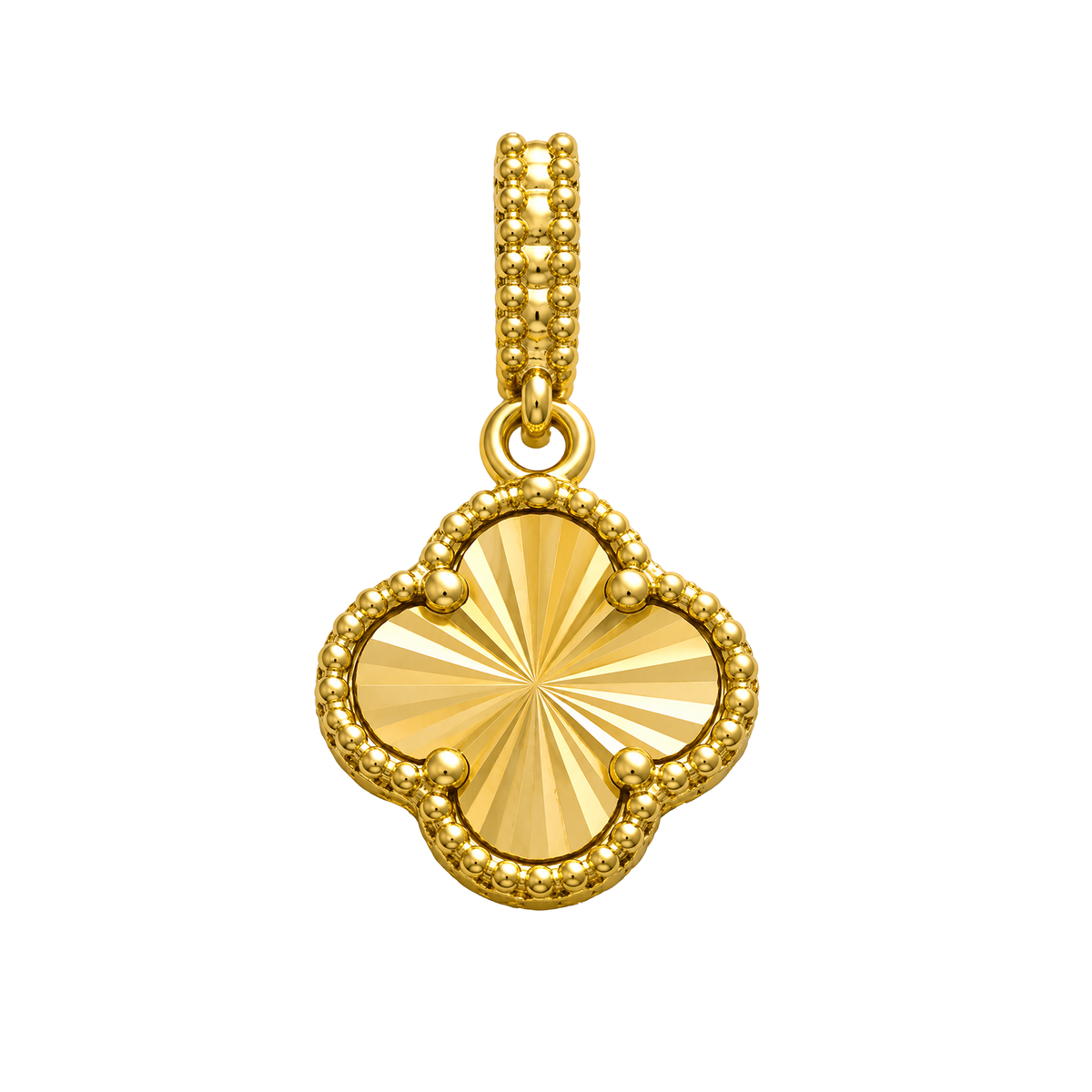 Dije VC diamantado Oro Macizo 18k