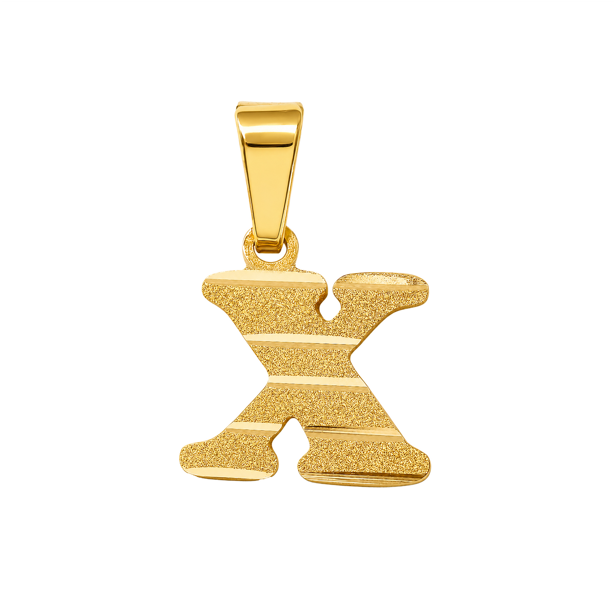 Dije X Acanalada Oro 18k