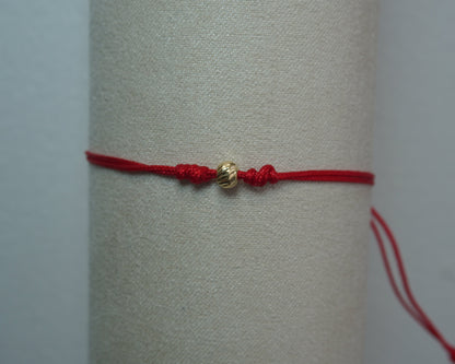 Pulsera Tejida Solitaria Oro 18k