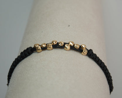 Pulsera Tejida Abundancia Oro 18k