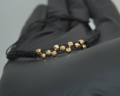 Pulsera Tejida Abundancia Oro 18k