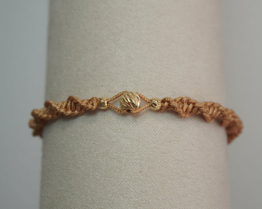 Pulsera Tejida ADN Oro 18k