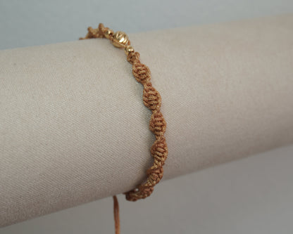 Pulsera Tejida ADN Oro 18k