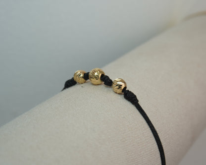 Pulsera Tejida Triologia Oro 18K