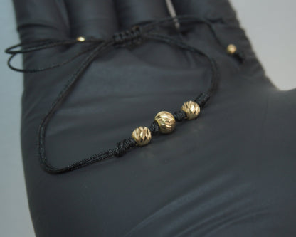 Pulsera Tejida Triologia Oro 18K