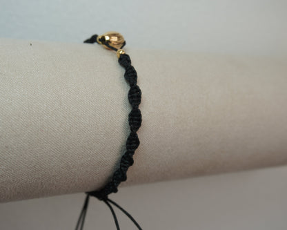 Pulsera Tejida Barril Diamantado Laminado