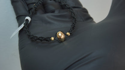 Pulsera Tejida Barril Diamantado Laminado
