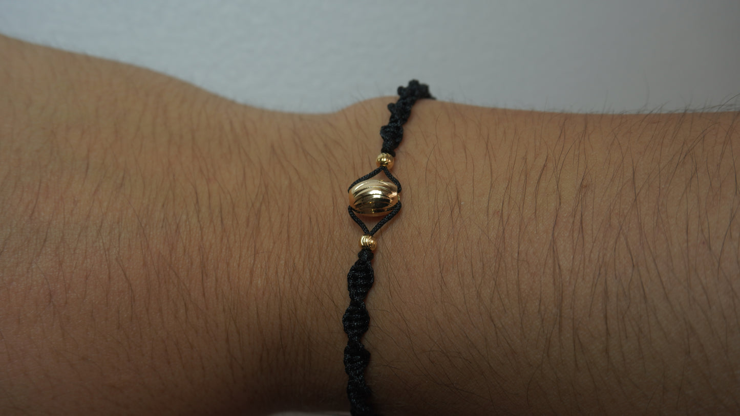 Pulsera Tejida Barril Diamantado Laminado