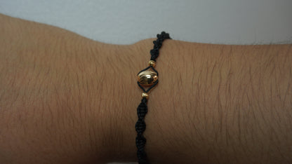 Pulsera Tejida Barril Diamantado Laminado