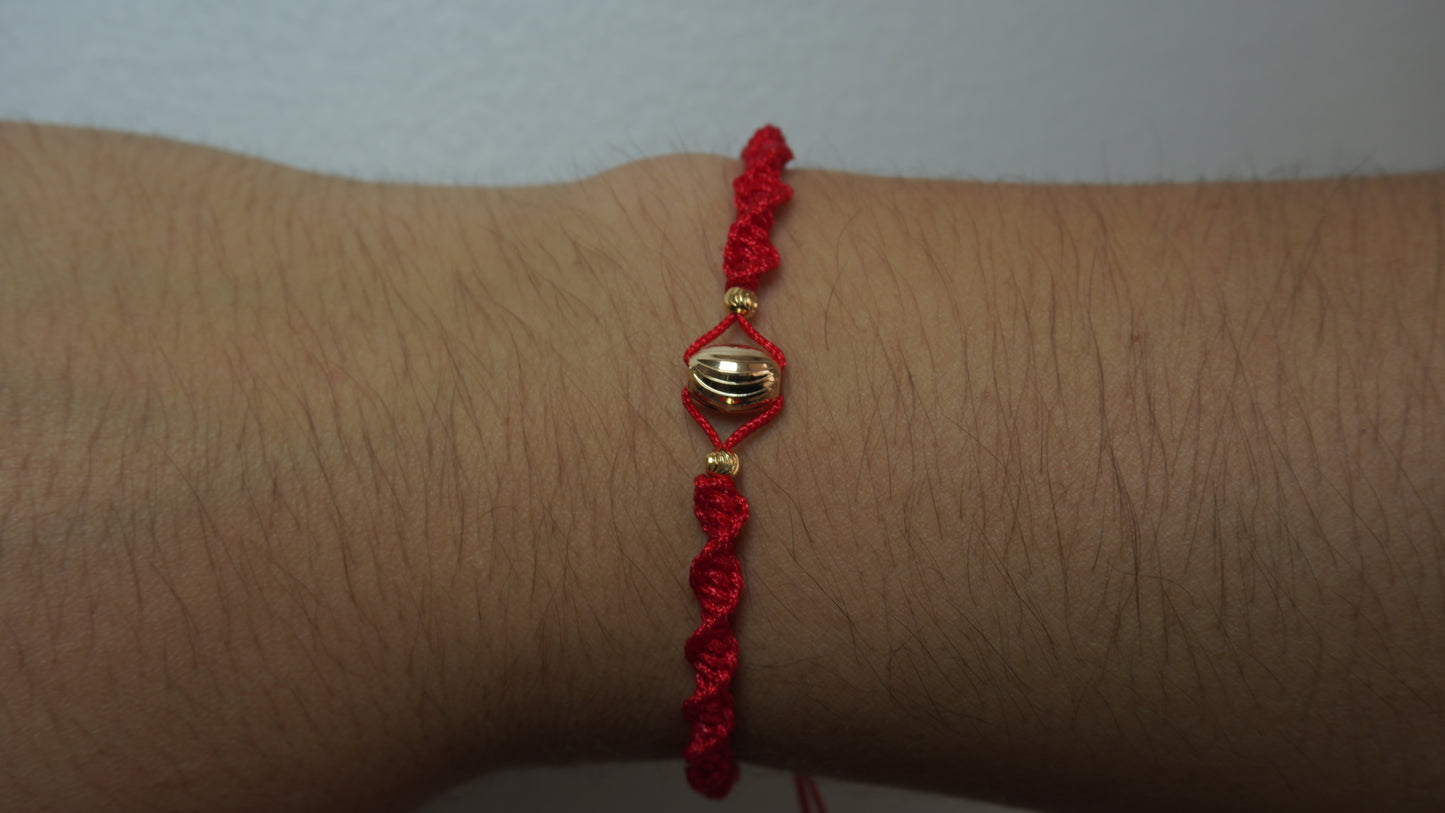 Pulsera Tejida Barril Diamantado Laminado
