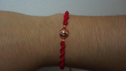 Pulsera Tejida Barril Diamantado Laminado