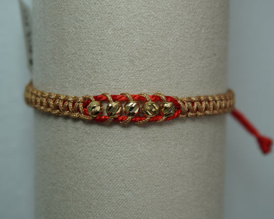 Pulsera Tejida Equilibrio Oro 18K