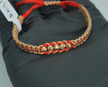 Pulsera Tejida Equilibrio Oro 18K