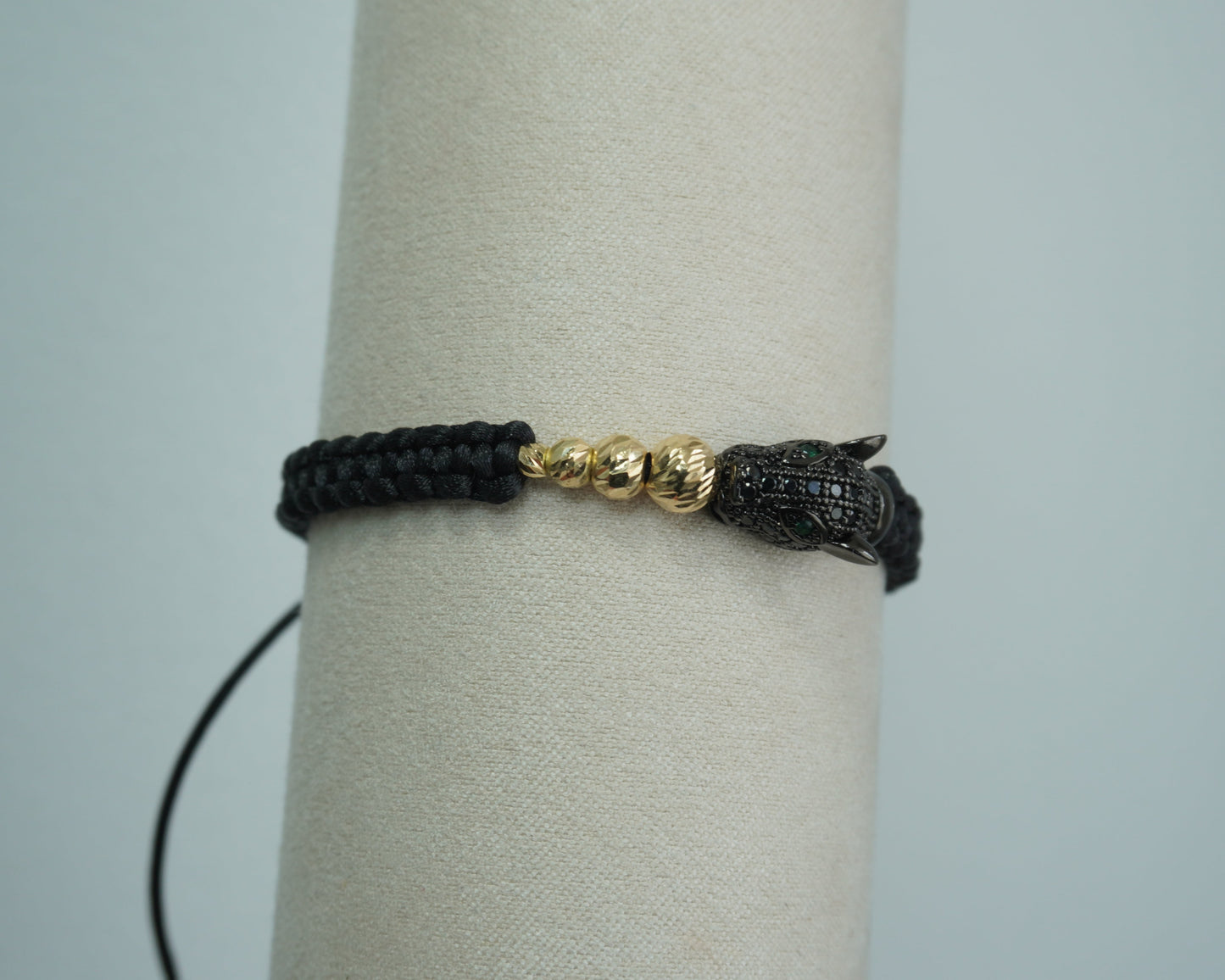 Pulsera Tejida Pantera Oro 18K