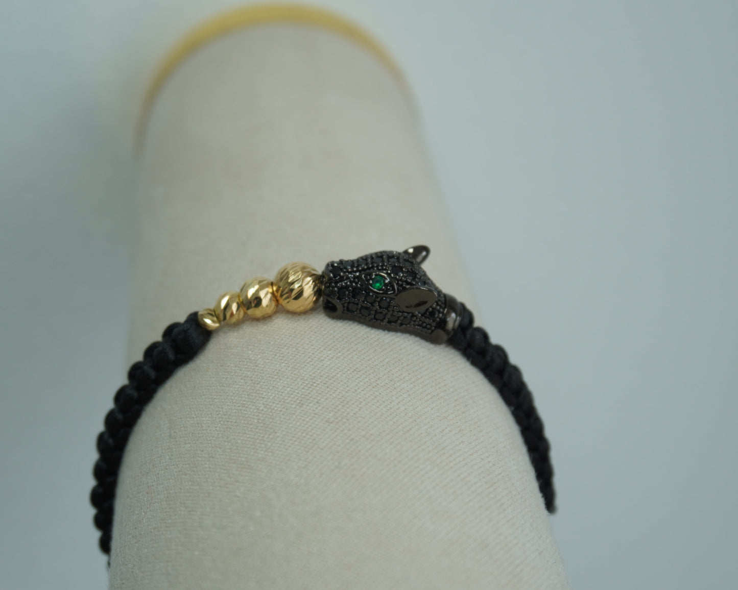 Pulsera Tejida Pantera Oro 18K