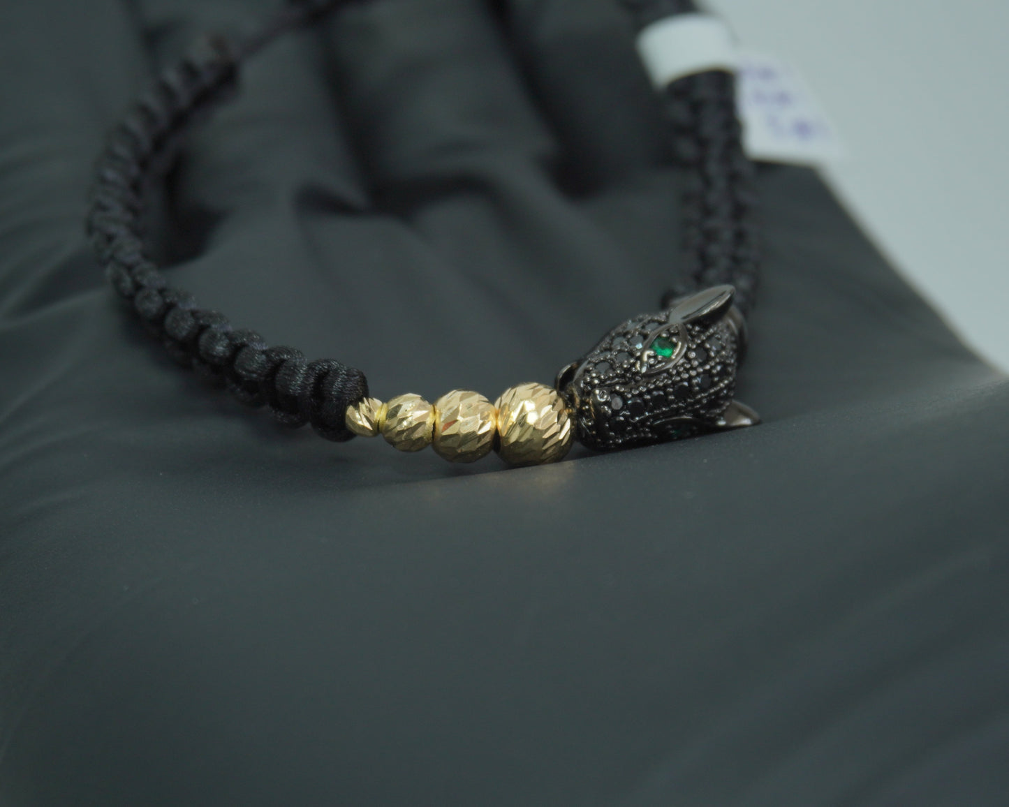 Pulsera Tejida Pantera Oro 18K