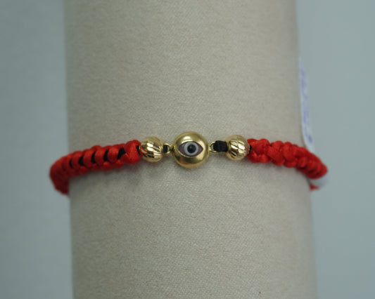 Pulsera Tejida Protección Oro 18K