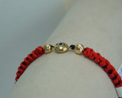Pulsera Tejida Protección Oro 18K