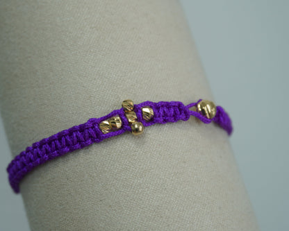 Pulsera Tejida Armonía Oro 18K