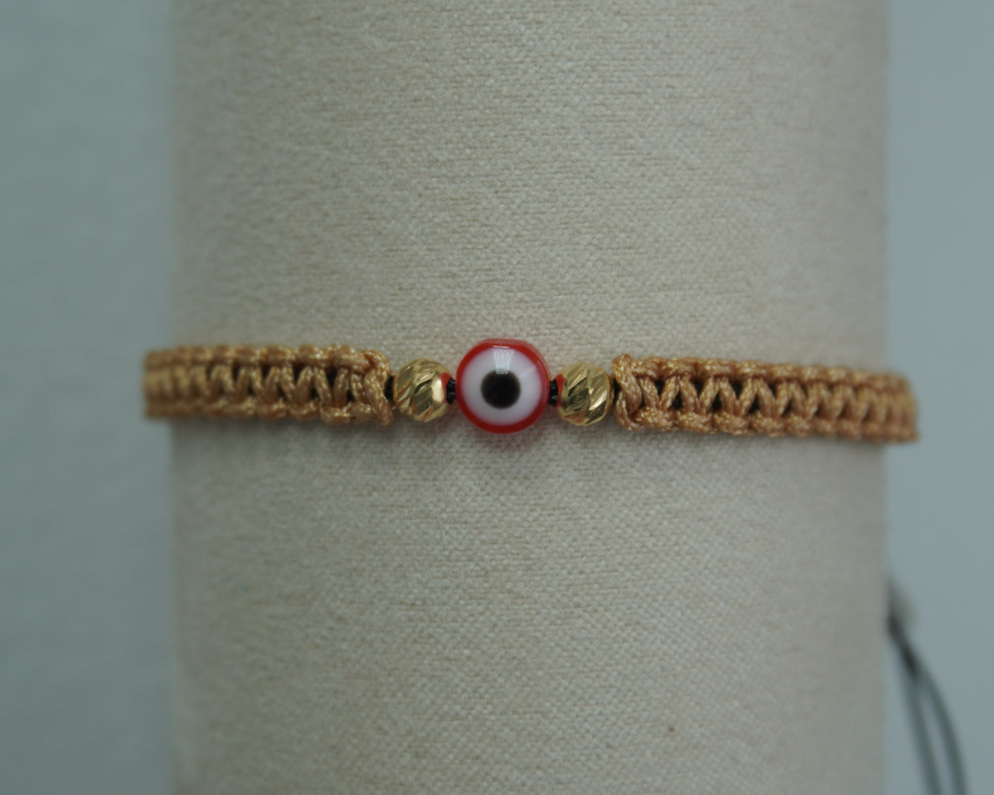 Pulsera Tejida Amuleto Oro 18K