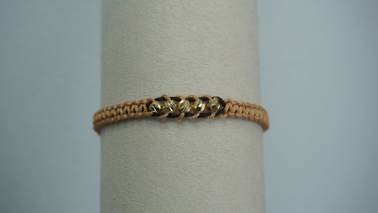 Pulsera Tejida Equilibrio Oro 18K