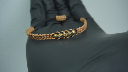 Pulsera Tejida Equilibrio Oro 18K