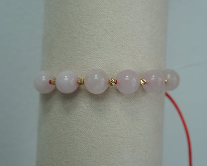 Pulsera Tejida Amor Oro